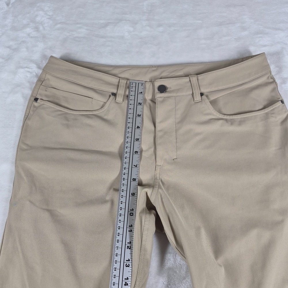 Lululemon ABC Pants Men's 34x31 Beige Chino Warpstreme Slim Fit Casual LM5AD5S - Picture 3 of 14